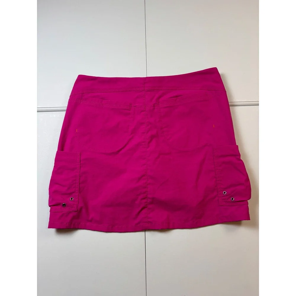 Title Nine Clamber Skort Women Size 6 Pink Hiking Athletic Cargo